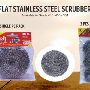 Falt Stainless Steel Scrubber
